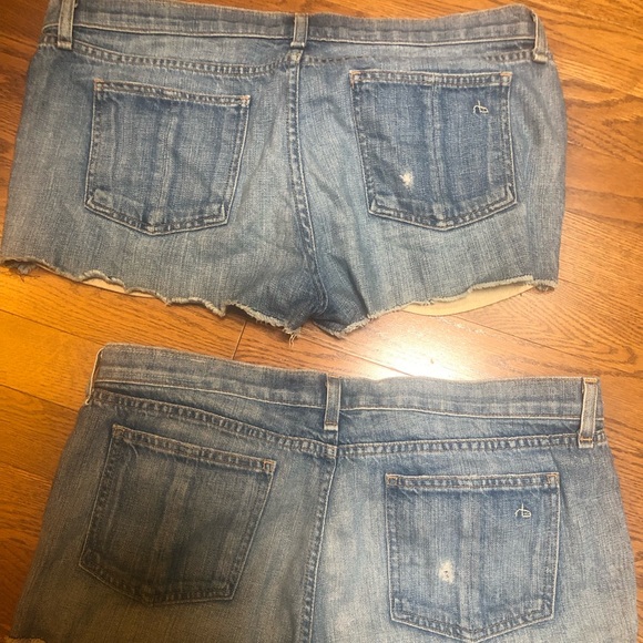 rag & bone Pants - Two pairs of rag and bone jean shorts